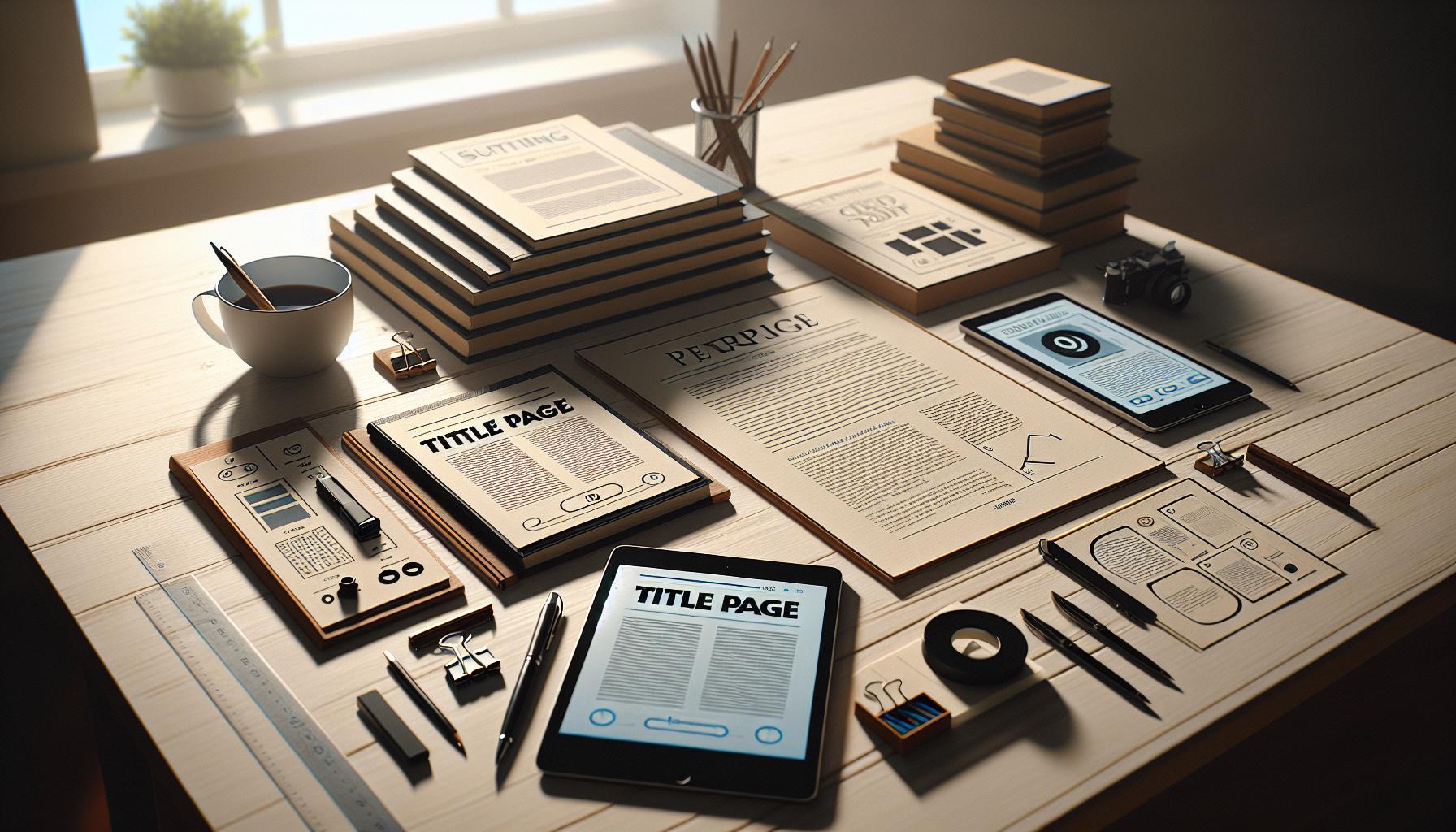 Choosing the Right Format for Your Title Page