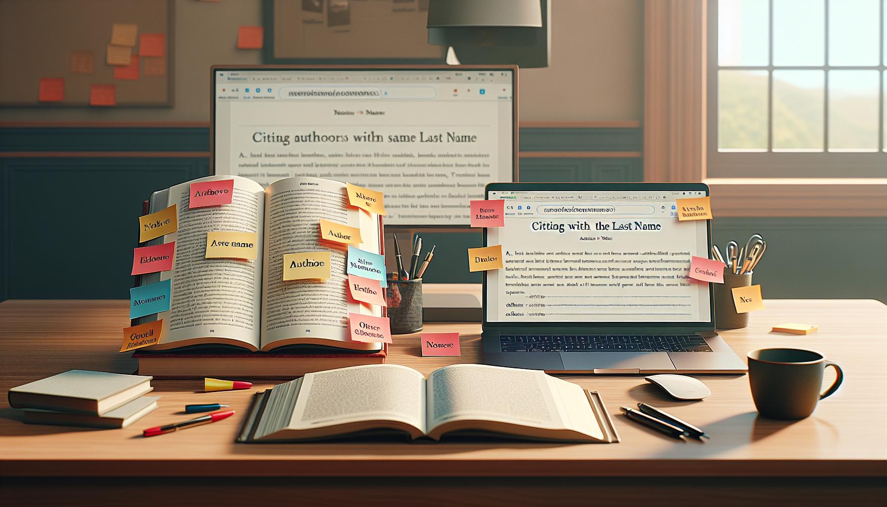 Citing Authors with Same Last Name