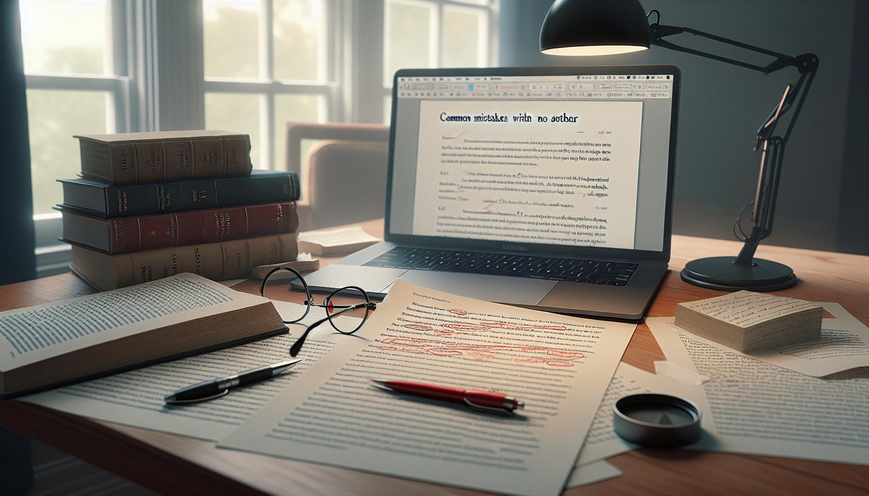 Common Mistakes When Citing No Author