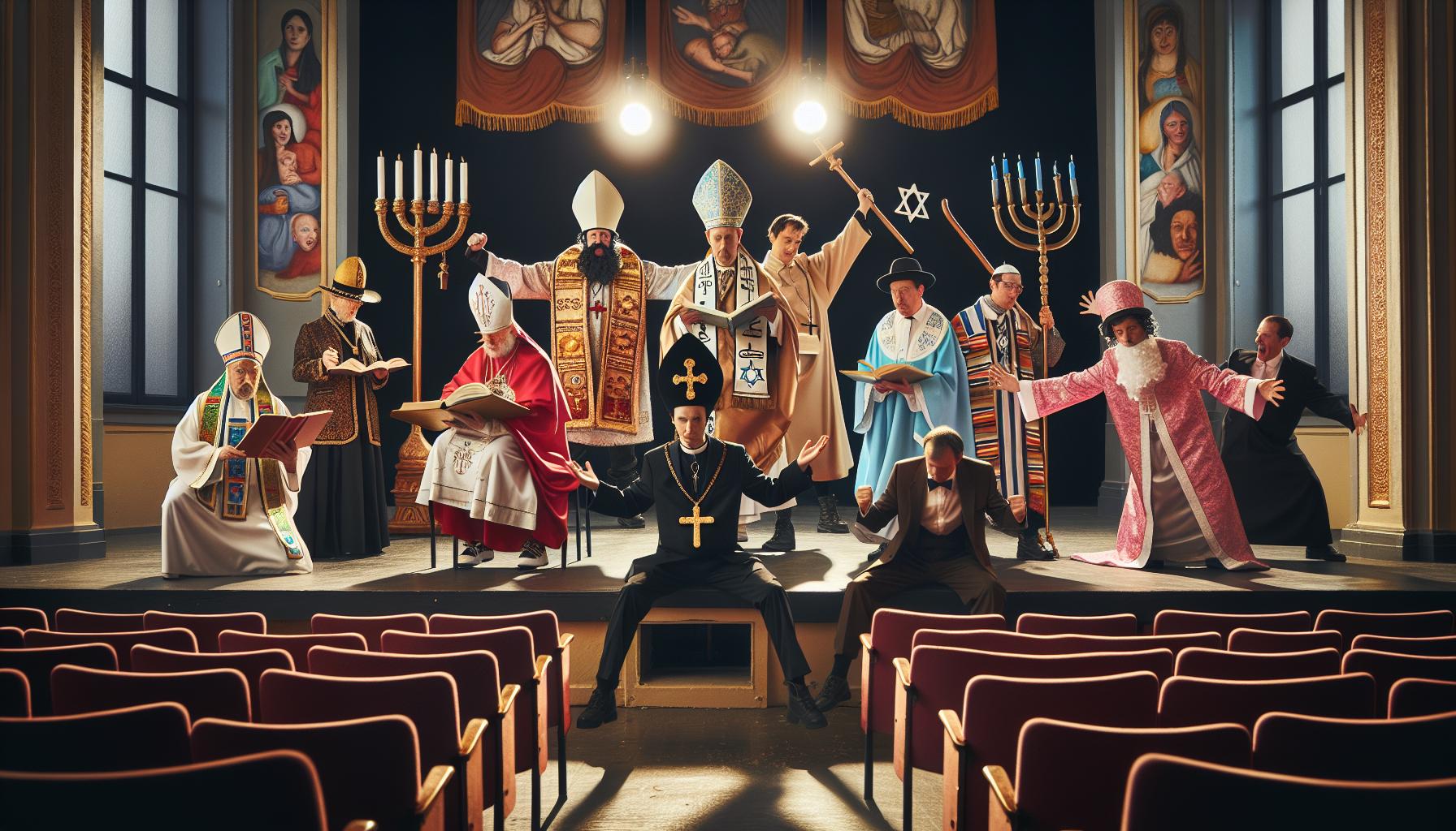 Comparative Analysis: Other Religious Satire in Theater
