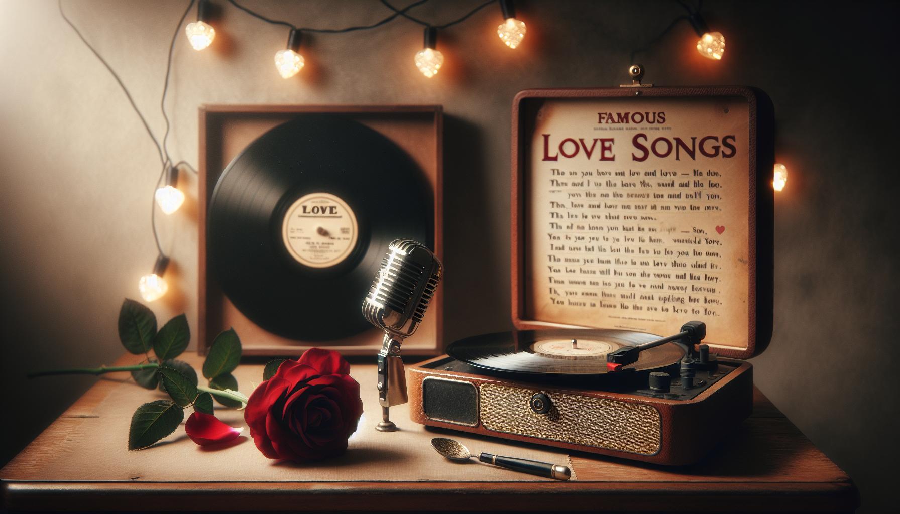 Famous Love Songs and Their Lyrics