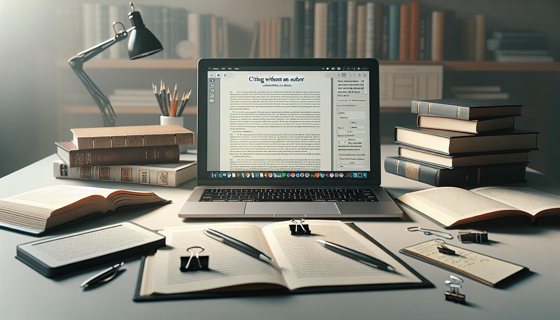 How to Cite Without an Author in APA