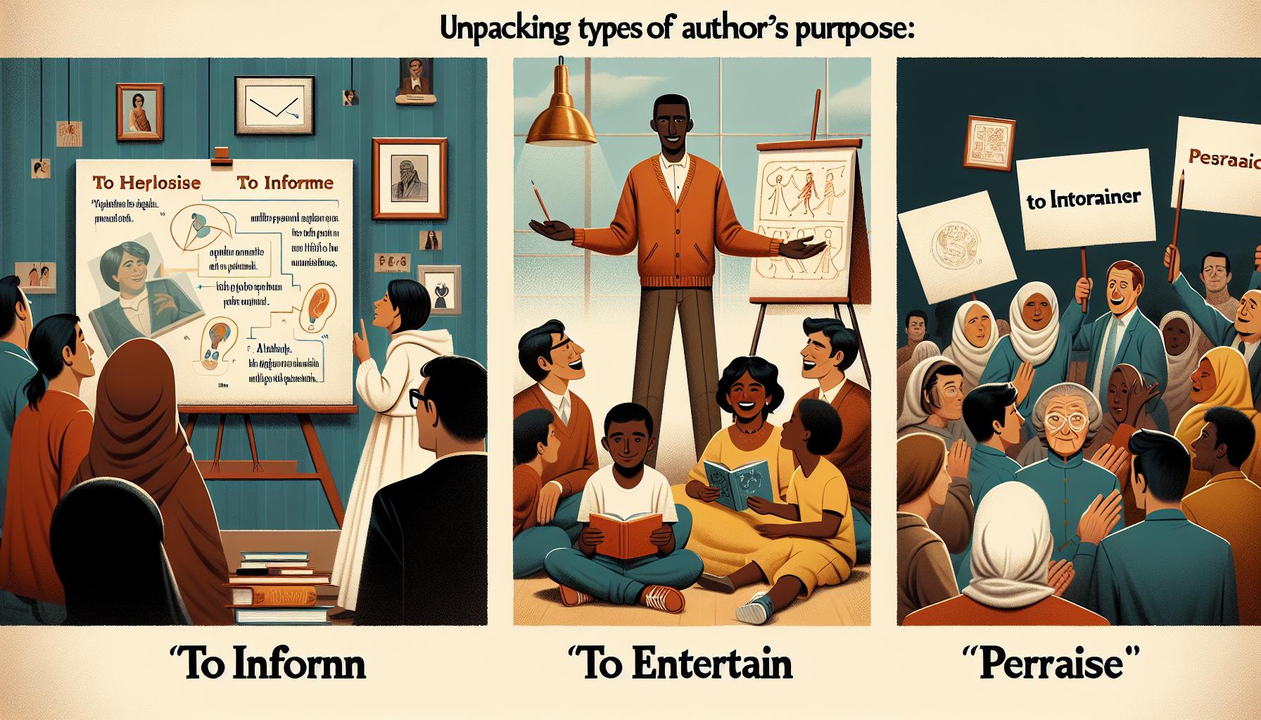 Unpacking Different Types of Author's Purpose