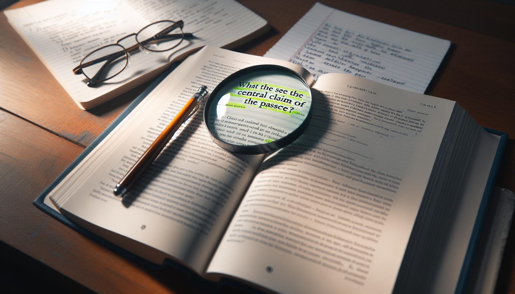 What Claim Do the Authors Make in This Passage Analysis 2 What is the Central Claim of the Passage?